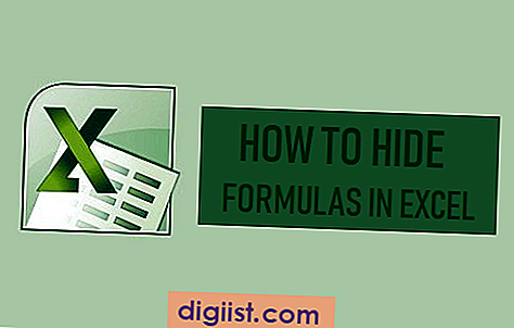 כיצד להסתיר נוסחאות ב- Excel