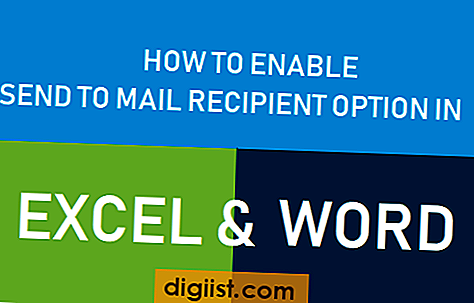 Excel ve Word'de Posta Alıcısına Gönder Seçeneğini Etkinleştirme