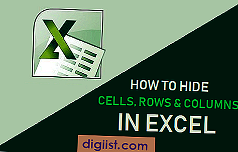 Hur man döljer celler, rader och kolumner i Excel