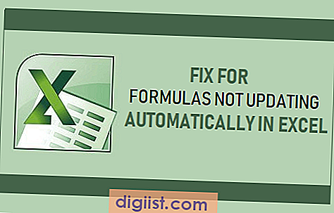 Поправете формулите, които не се актуализират автоматично в Excel