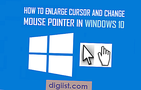 Como ampliar o cursor e alterar o ponteiro do mouse no Windows 10