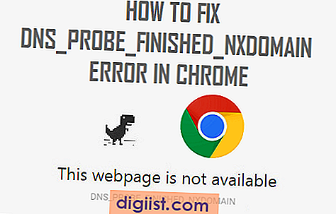 Hoe DNS PROBE FINISHED NXDOMAIN fout in Chrome te repareren