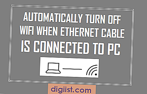 Stäng automatiskt av WiFi när Ethernet-kabel är ansluten till PC