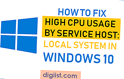 Hur man fixar hög CPU-användning per servicevärd: lokalt system i Windows 10
