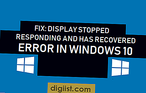 Fix: Display-drivrutinen slutade svara och har återhämtat fel i Windows 10