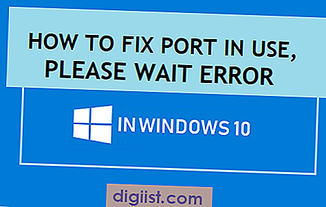 كيفية إصلاح المنفذ قيد الاستخدام ، يرجى الانتظار Error في Windows 10