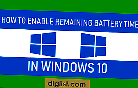 Sådan aktiveres den resterende batteritid i Windows 10