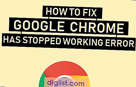 Jak opravit Google Chrome přestal pracovat Chyba
