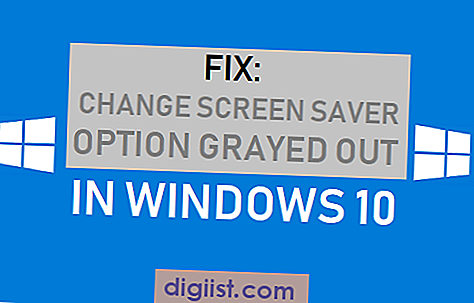Rettelse: Skift valgmulighed for pauseskærm nedtonet i Windows 10