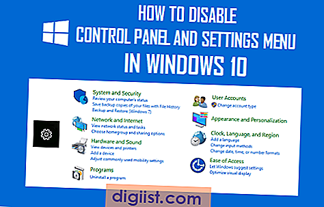 Jak zakázat ovládací panel a nabídku nastavení v systému Windows 10