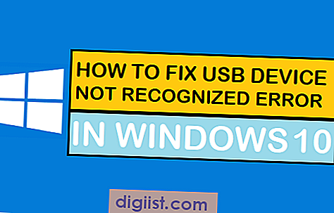 כיצד לתקן התקן USB שלא זוהה שגיאה ב- Windows 10