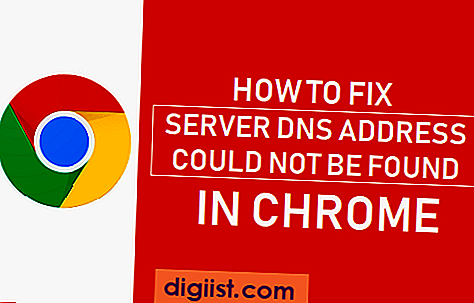 لا يمكن العثور على عنوان خادم DNS خطأ في كروم
