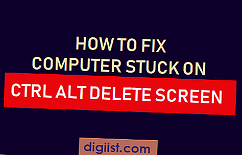 Как да поправите компютъра заседнал на екрана CTRL ALT DELETE
