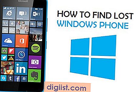 Kako slediti in najti izgubljeni Windows Phone