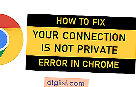 Kako popraviti vezu nije privatna pogreška u Chromeu