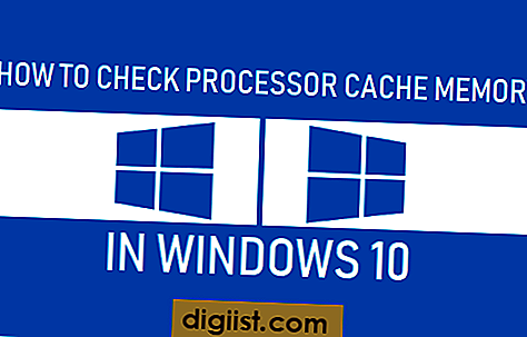 Jak zkontrolovat paměť mezipaměti procesoru v systému Windows 10