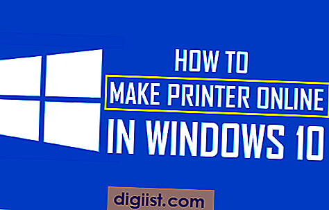 Sådan fremstilles printer online i Windows 10