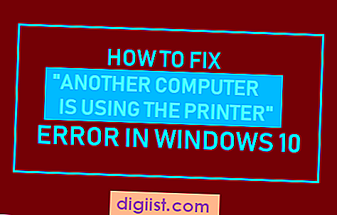 Как да поправите грешка „Друг компютър използва принтера“ Грешка в Windows 10