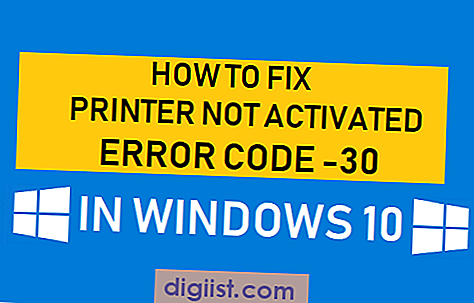 Как да коригирате принтера не се активира код за грешка -30 в Windows 10