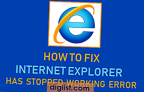 Kako popraviti Internet Explorer zaustavio radnu pogrešku